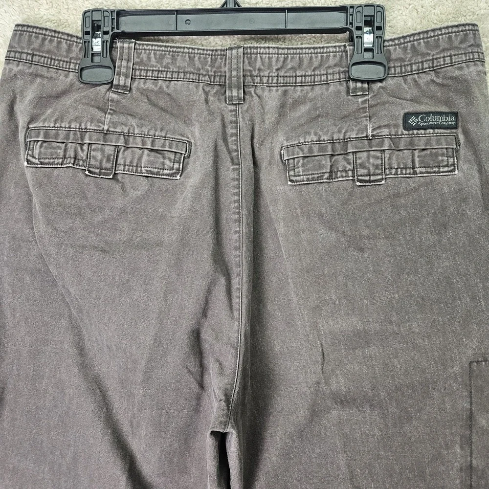 Columbia Cargo Pants Mens 38x28 Brown Cotton‎ Utility Outdoor Hiking Workwear